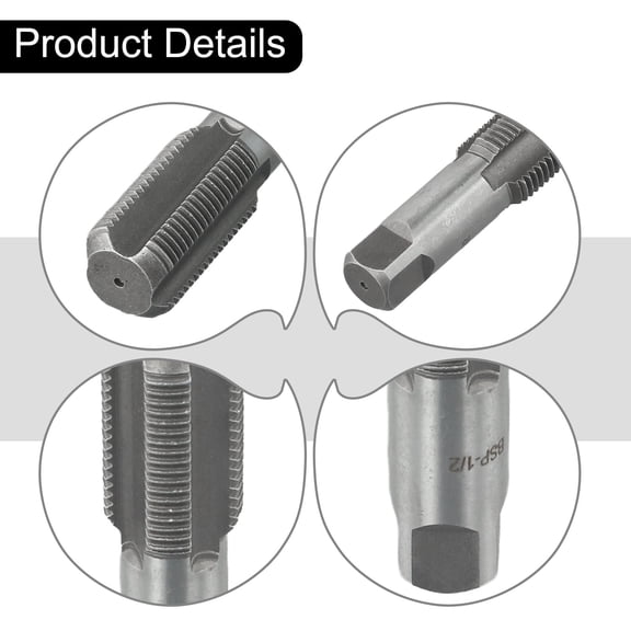 1/2 In 3/4 Inch Repair Screw Tap Water Pipe Thread Repair Tap Manual Tools Multi 1-2