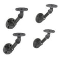 thumbnail image 1 of 1/2 In X 4 In Double Flange Angled  Bracket Kit, 4 Pack, 1 of 10