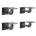 thumbnail image 1 of 1/2 In X 4 In Square Double Flange Shelf Bracket Kit, 4 Pack, 1 of 10