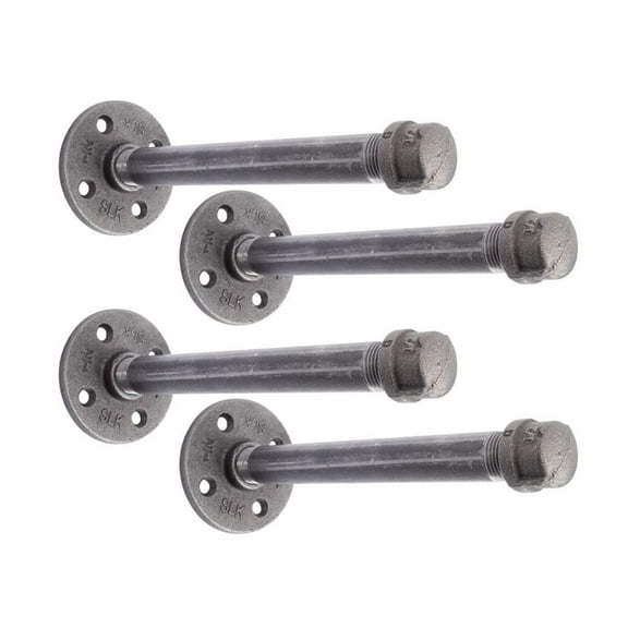 1/2 In  X 8 In Shelf Bracket Kit, 4 Pack