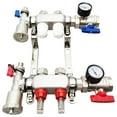 thumbnail image 1 of 1/2 Inch 2-Branch PEX Radiant Floor Heating Manifold Set Radiant Heating Installation Kit with Flow Meters, 1 of 12