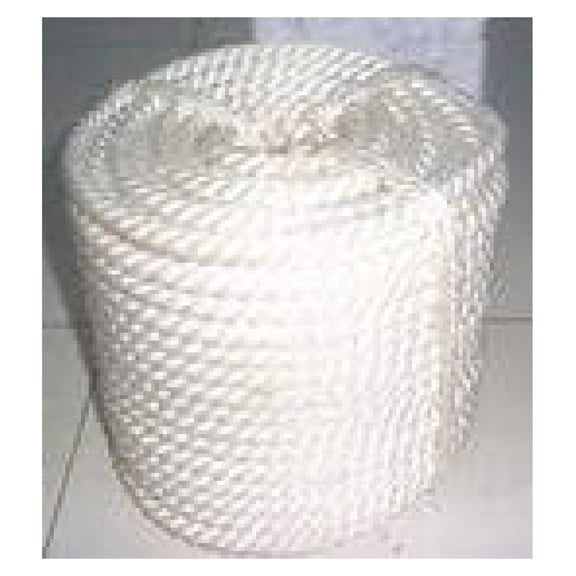 1/2 Inch Anchor Rope 200ft - Twisted 3 Strand Nylon Boat Rope with Thimble - Sailboat Mooring Line, Dock Line, Marine Rope, White