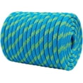 thumbnail image 1 of 1/2 Inch Arborist Rigging Rope (100 Ft) - ASTM F2116 Certified (9,000 lbs MBS / 900 lbs SWL) - Static Polyester Bull Rope for Tree Climbing, Nautical Rigging & Swings (Blue), 1 of 11
