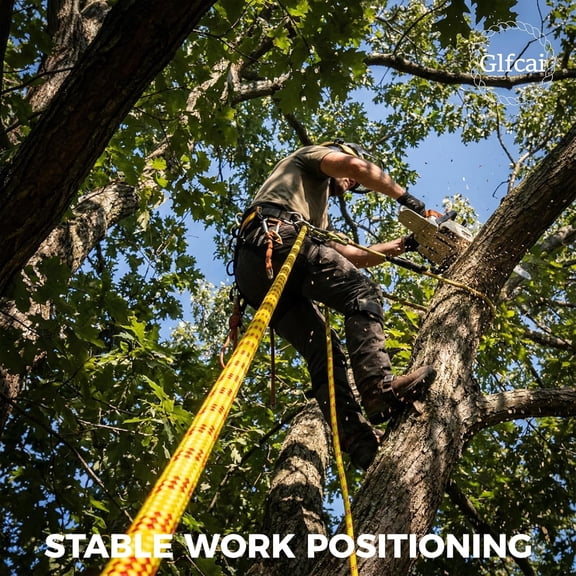 1/2 Inch Arborist Rigging Rope (150 Ft) | 9,000 lbs Double Braid Polyester Bull Rope | ASTM F2116 Certified Static Line for Tree Removal, Heavy Limb Lowering & Utility Hoisting - Blue