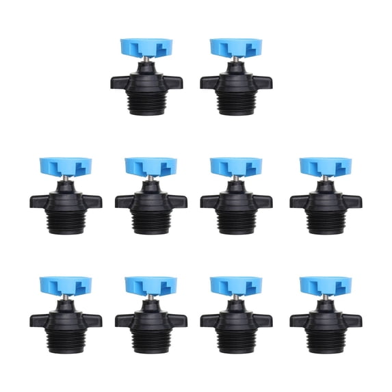 1/2 Inch Automatic Rotating Sprinkler Heads 360 Degree Rotation for Garden Irrigation 10 Pack - Lawn Water Sprinkler Spike Sprayer for Yard Watering System - Engineering Plastic Up Sprinklers