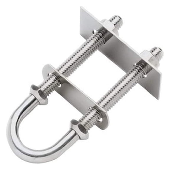 1/2 Inch Bow & Stern Eye - 316 Stainless Steel Marine Hardware - 6000 lbs Working Load Limit - Boat Trailer, Dock, Lifting - Silver