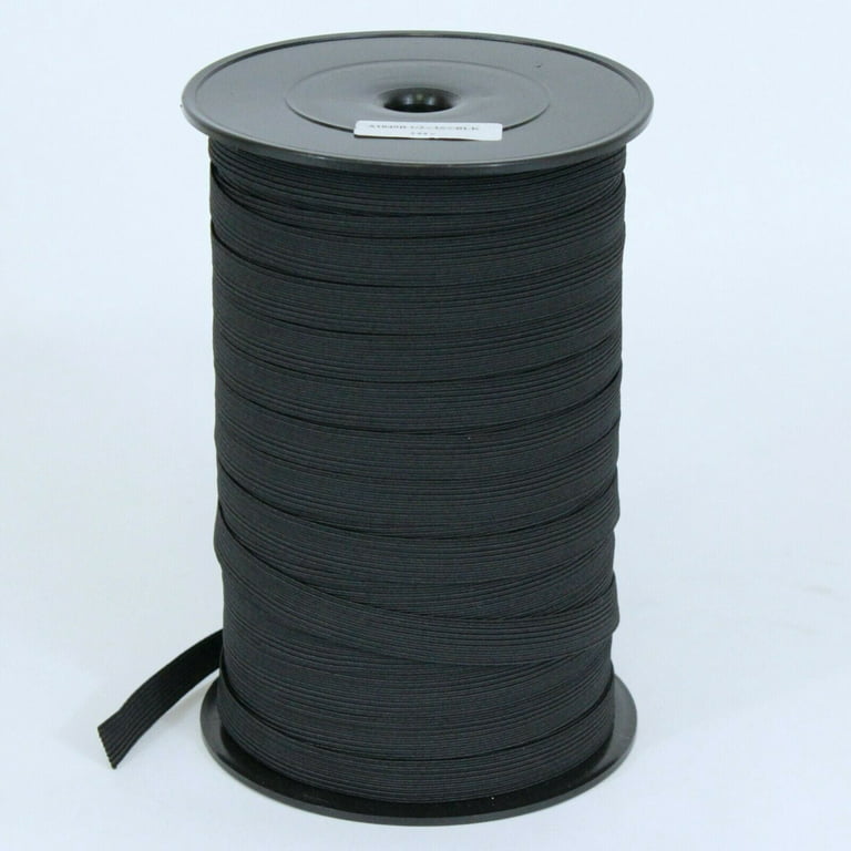 1 inch Wide Black Knit Elastic Spool Heavy Stretch High Elasticity Knit  Elastic Band for Waistbands Crafts, 10 Yard