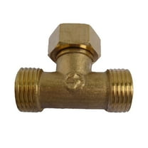 1/2 Inch Brass Tee Threaded Connector Garden Hose 3 Way Brass Fittings