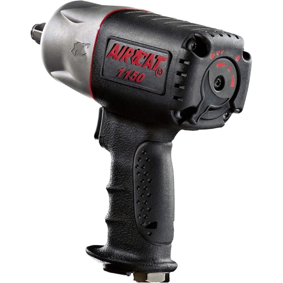 1/2-Inch Composite Impact Wrench - Compact & Low Weight - Pneumatic Impact Tool for Automotive Repairs & Maintenance