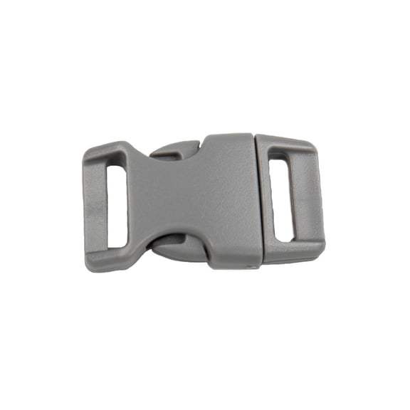 1/2 Inch Contoured Side Release Buckle - Titanium - 10 pack