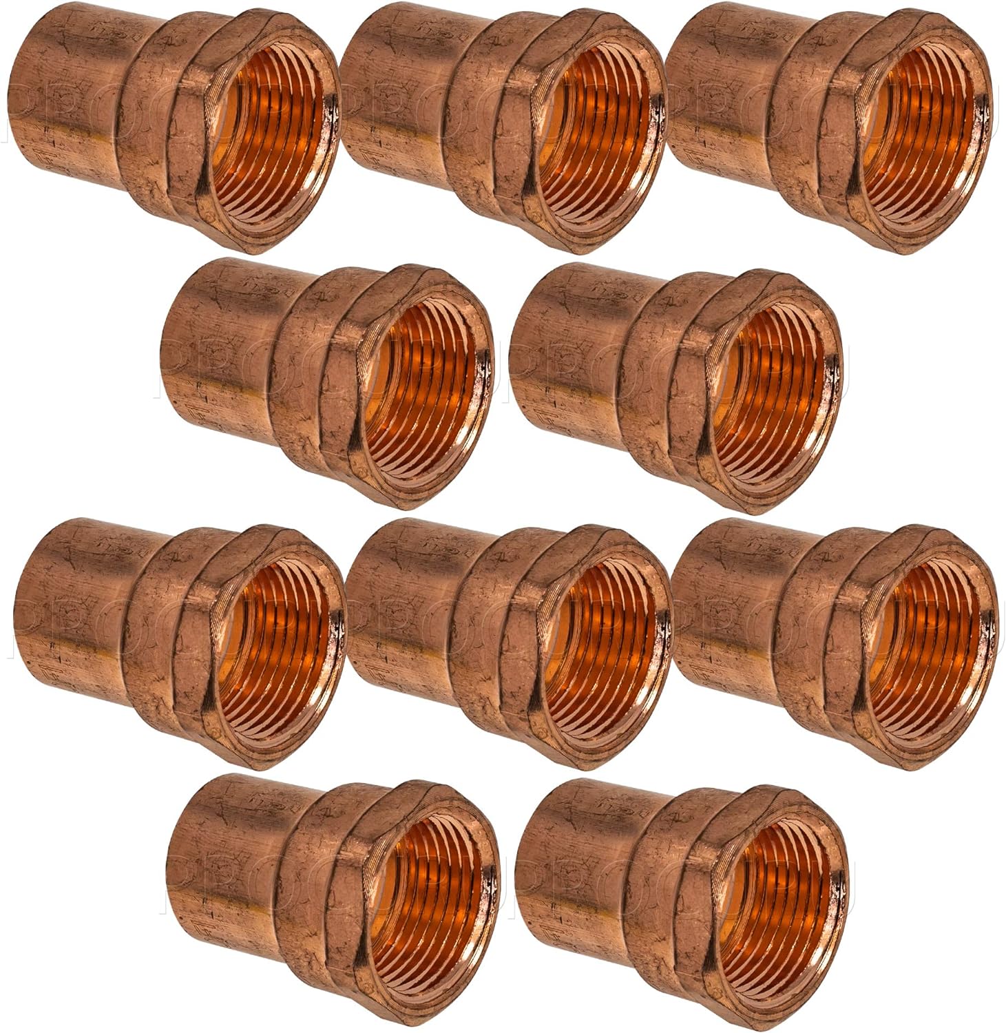 1/2Inch Copper Female Adapter C x FNPT, Certified Safe for Drinking