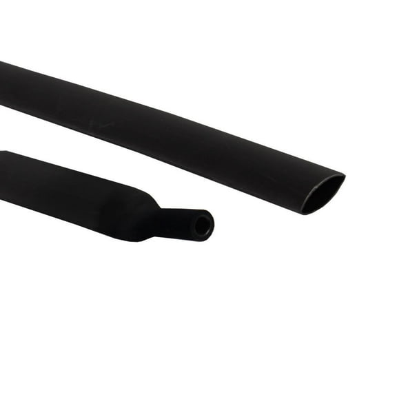 1/2 Inch Diameter Dual Wall Black 3:1 Ratio Heat Shrink Tubing Wire Wrap Assorted (25 Ft)