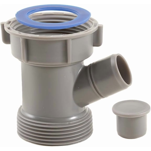 1/2 Inch Dishwasher Kitchen Drain Pipe Hose Adapter Wye, Kitchen Sink Pipe Tee Adapter Dishwasher Tailpiece Y-Shaped Strainer Male Female Thread Fitting,with Dishwasher Input 1set