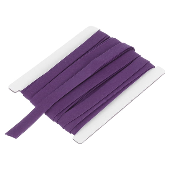 1/2 Inch Double Fold Bias Tape Continuous Bulk Bias Tape for Sewing, Seaming Quilting Hemming Binding Crafts (Dark Purple 6 Yards)