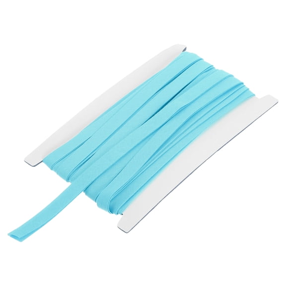 1/2 Inch Double Fold Bias Tape Continuous Bulk Bias Tape for Sewing, Seaming Quilting Hemming Binding Crafts (Light Blue 12 Yards)