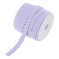 Uxcell 2/5" Double Fold Bias Tape Polyester Continuous Bulk Bias Tape for Sewing Seaming Light Purple 25 Yards