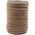 thumbnail image 1 of 1/2 Inch Double Fold Bias Tape Linen Cotton Bias Tape Japan Made Binding Tape for Sewing Seaming Hemming Quilting (Brown x 50 Yards), 1 of 6