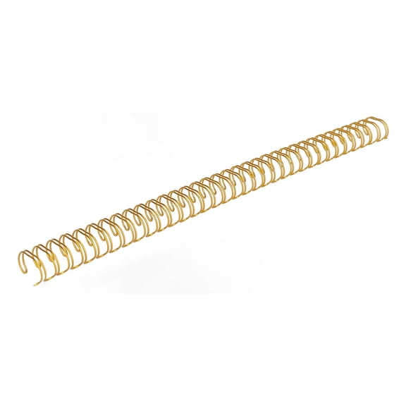 1/2 Inch Double Loop Wire Binding Spines, 34 3:1 Pitch Iron Core with Nylon Coating, Holds Up to 100 Sheets, Black