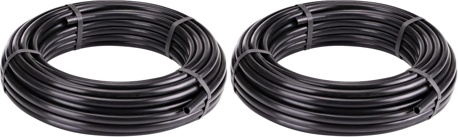 1/2-Inch Drip Irrigation Supply Tubing, 500-Foot, for Irrigation Drippers,Drip Emitters, Irrigation Parts, and Drip Systems, Black Polyethylene