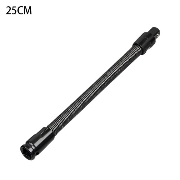 1 2 Inch Drive 360 Degree Bendable Spring Flexible Shaft For Impact Wrench Auto Repair Access Tight Corners High Torque Solid Steel Extension Bar Dual Anti Drop Socket Holder 25cm 35cm