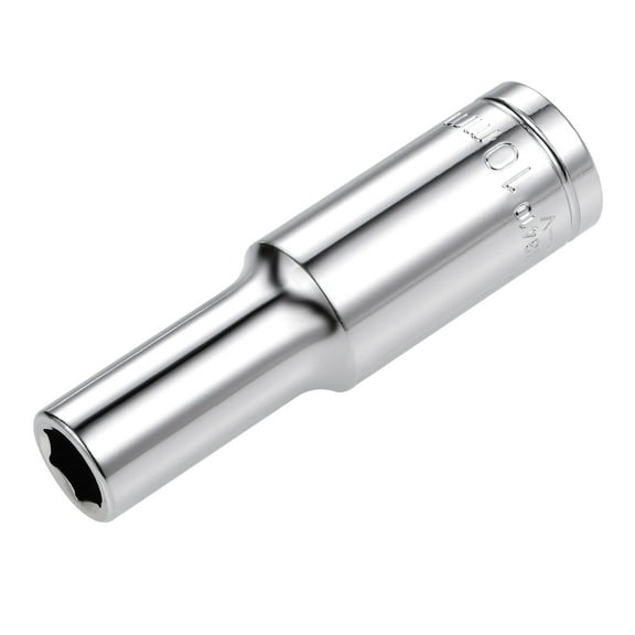 1/2-Inch Drive 6 Point Deep Sockets 10mm Metric Cr-V Steel