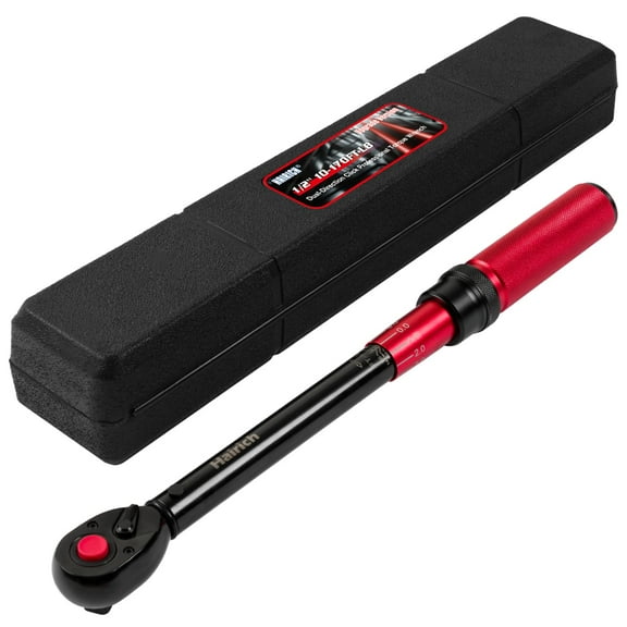 1/2 Inch Drive Click Torque Wrench, Dual-direction Torque Wrench 10-170.0ft.lb/13.60-230.5Nm, 72-tooth Torque Wrenches with Dual Range Scales, 3% High Precision For Bike