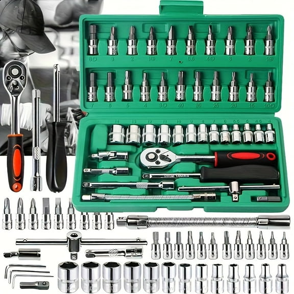 1/2 Inch Drive Deep Metric Impact Socket Set (15/20/45/52pcs) - 8-24mm Sturdy Steel Sockets for Tire Replacement/Truck Maintenance, Halloween/Christmas Gift