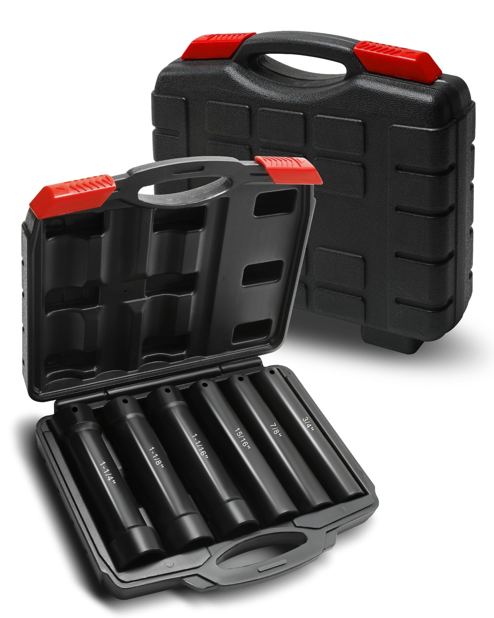 1/2 Inch Drive Extended Length Impact Socket Set,for High Torque Use ...