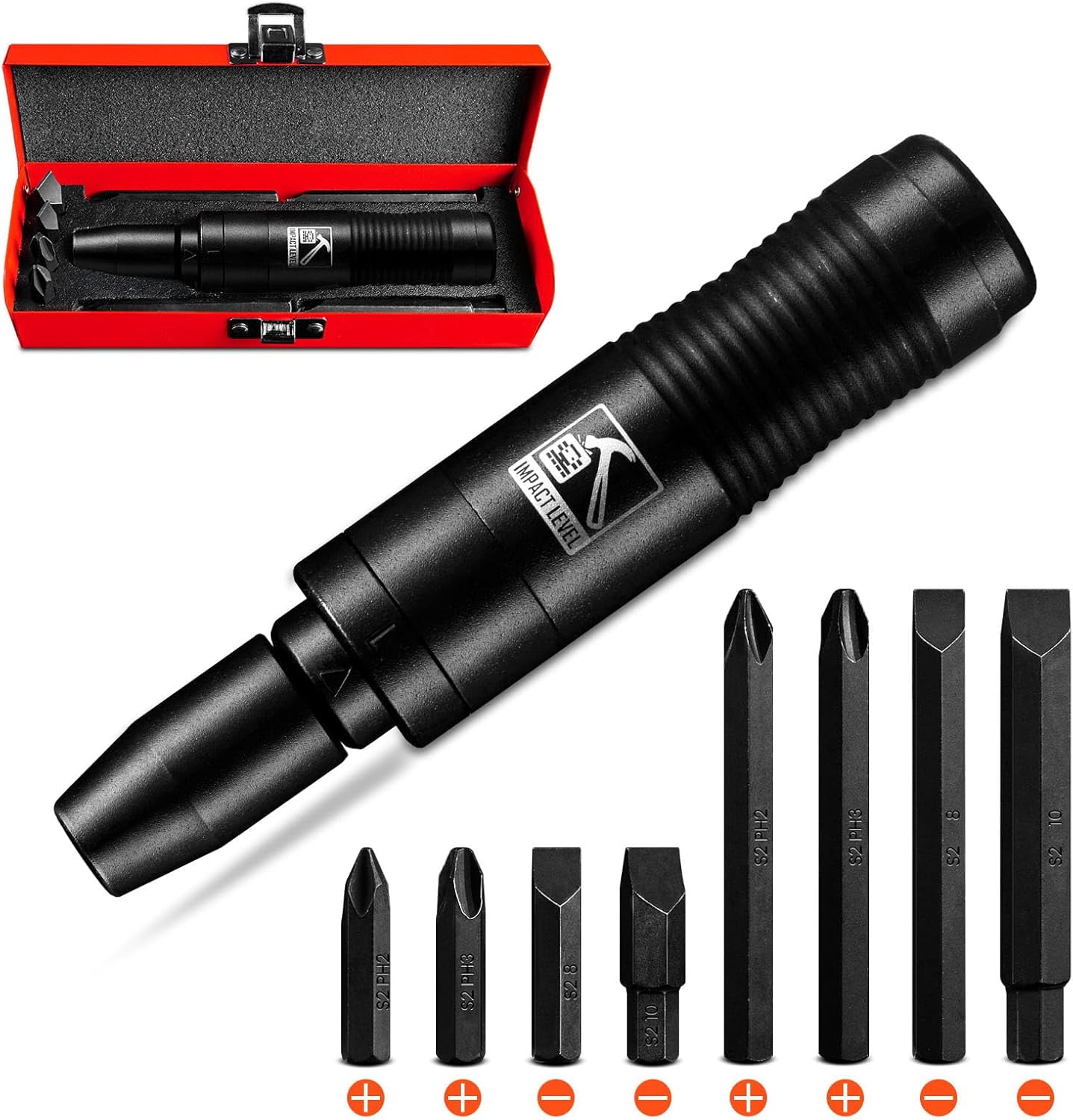 1/2 Inch Drive Impact Screwdriver Set CR-V Hand Manual Reversible ...
