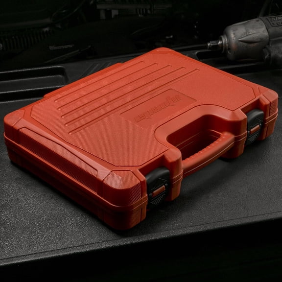 1/2-Inch Drive Metric (10-24 mm) Deep Impact Socket Set | Extension Bar | Universal Joint, Cr-V, 6 Points, 19 Pieces