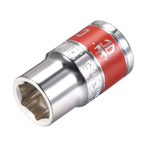 1/2-Inch Drive by 13mm Shallow Socket w Red Band, Cr-V, 6-Point, Metric