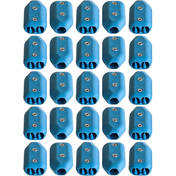 1/2 Inch E-Z-TY Reusable Rope Clamps - TWENTY FIVE (25) PACK SIZE (Blue)