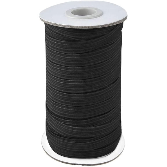 1/2 Inch Elastic Bands for Sewing, 50 Yards Length Flat Stretch Elastic Cord for Crafts DIY Sewing (White)