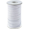 thumbnail image 1 of 1/2 Inch Elastic Bands for Sewing, 50 Yards Length Flat Stretch Elastic Cord for Crafts DIY Sewing (White), 1 of 7