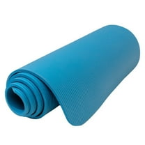 1/2 Inch Extra Thick Exercise Yoga Mat with Carrying Strap, Cushioned Support, for Fitness and Gym Workouts