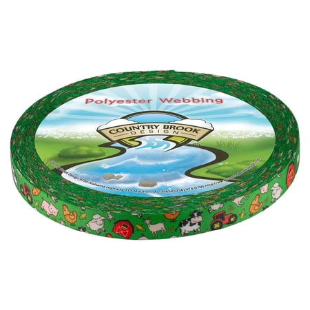 Country Brook Design® 1/2 Inch Farm Life Y'all Photo Quality Polyester, 50 Yards