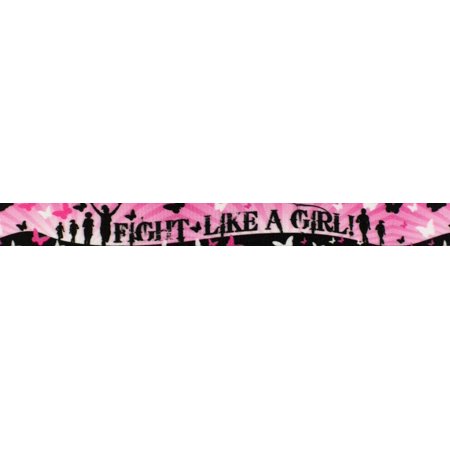 Country Brook Design®1/2 Inch Fight Like a Girl Photo Quality Polyester Closeout, 10 Yards