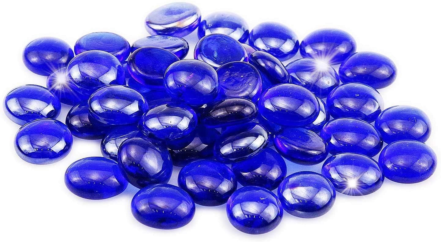1/2 Inch Fire Glass for Fire Pit, 10 Pounds Reflective Fire Glass Fire ...