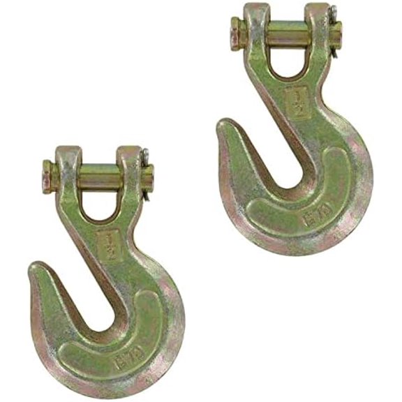 1/2 Inch, Grade 70, Clevis Grab Hook, Working Load Limit 11,300 Pounds, 2 Pack$$Tools & Hardware Other