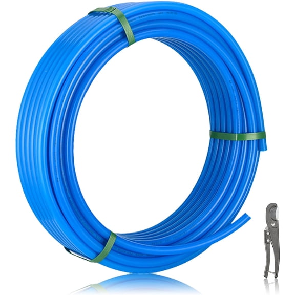 1/2 Inch HeSun PEX-B Pipe, 200 Feet Pex B Tubing in Blue, for Hot/Cold Water Plumbing, NSF Certified(A-200)