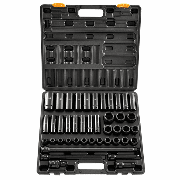 1/2 Inch Impact Socket Set 43 Piece - Standard & Deep Drive, 6-Point, Metric 9-30mm, Impact Sockets for Mechanics and Automotive Repair