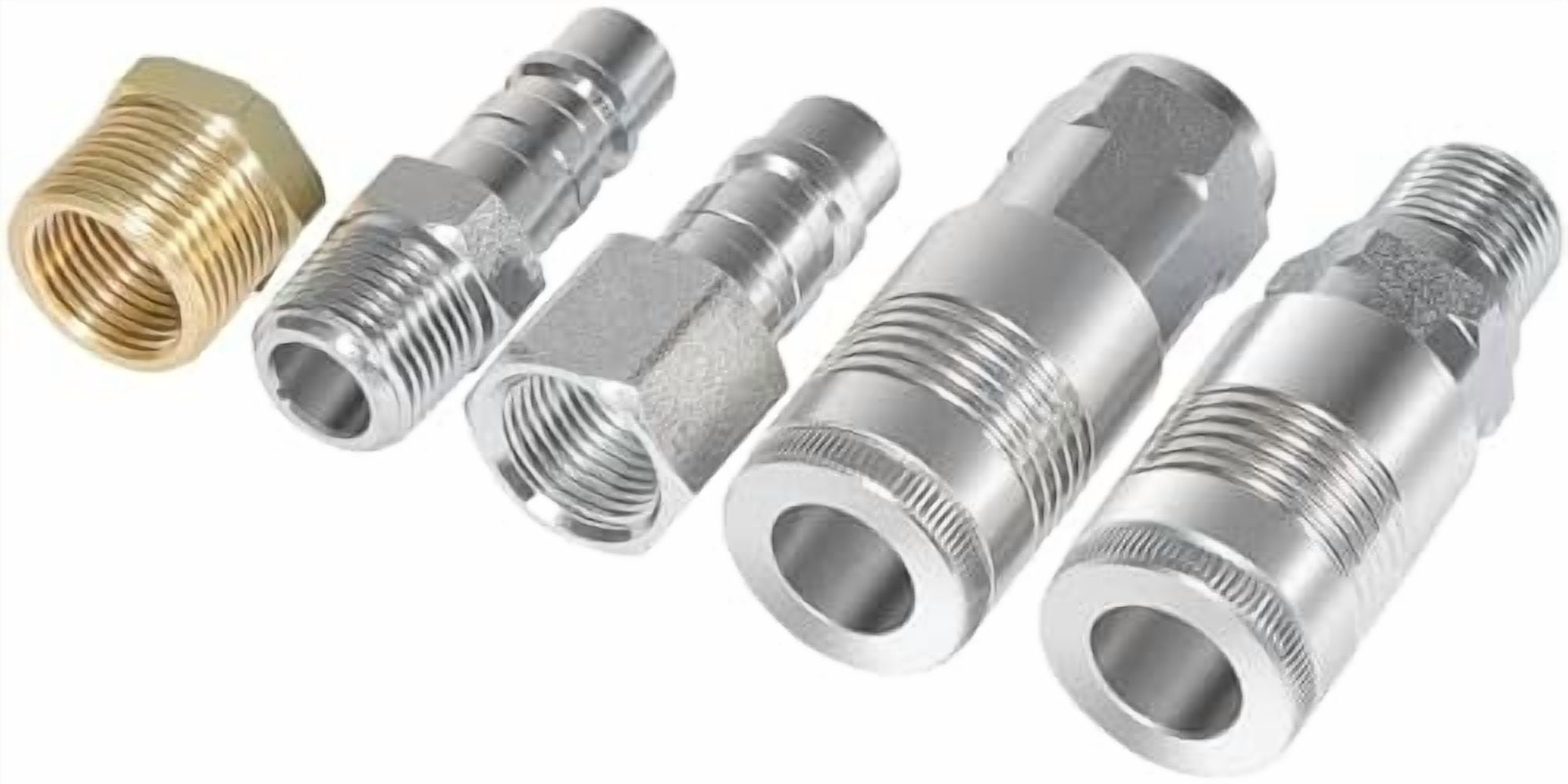 1/2-Inch NPT G-Style Air Coupler Body Plug and Air Hose Reducer Bushing ...