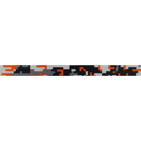Country Brook Design® 1/2 Inch Orange Digital Camo Photo Quality Polyester Closeout, 10 Yards