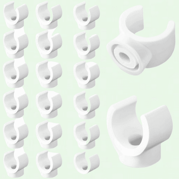 1/2 Inch PEX Clips Pipe Hangers Clamps PEX Holder Pipe Support Plastic 16 mm PEX Tubing Clamps PEX Hangers Water Pipe Support Clamp Clips Socket (20 Packs)