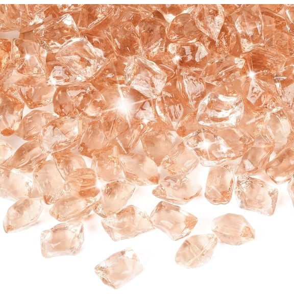 1/2-Inch Polygon Fire Glass for Fireplace Fire Pit & Lanscaping, 10 Pounds High Luster Elegant Gold