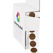 1/2 Inch Round Permanent Color-Code Dot Stickers, 1000 per Dispenser Box, Cocoa