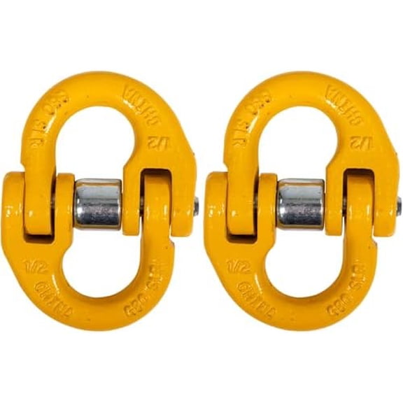 1/2 Inch Safety Chain Connector Links (2-Pack), G80 Tow Hitch Hammerlock Coupling Link, 12,000 LBS Working Load Limit, Hammerlock Safety Chain Connector for Overhead Lifting$$Tools & Hardware Other