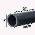 thumbnail image 1 of 1/2 Inch Schedule 80 PVC Pipe - Cut to Custom Length (24"), 1 of 4