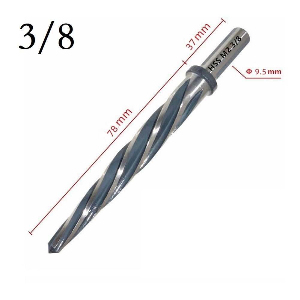 1/2 Inch Shank Bridge Reamer Bit HSS Taper Spiral Flute Drill Bit for