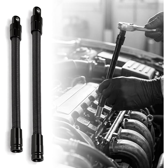 1/2 Inch Spring Steel Extension Bar with Universal Joint for Tight Spaces